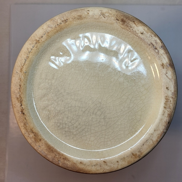 Milk Can Jug VASE Ceramic Handles 7" Tall Design Country Farmhouse Cream Browns - Picture 7 of 12